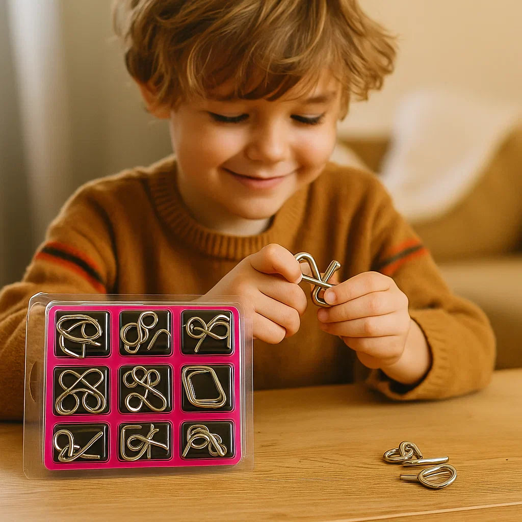 Jeu de Puzzle Métal Éducatif pour Enfants