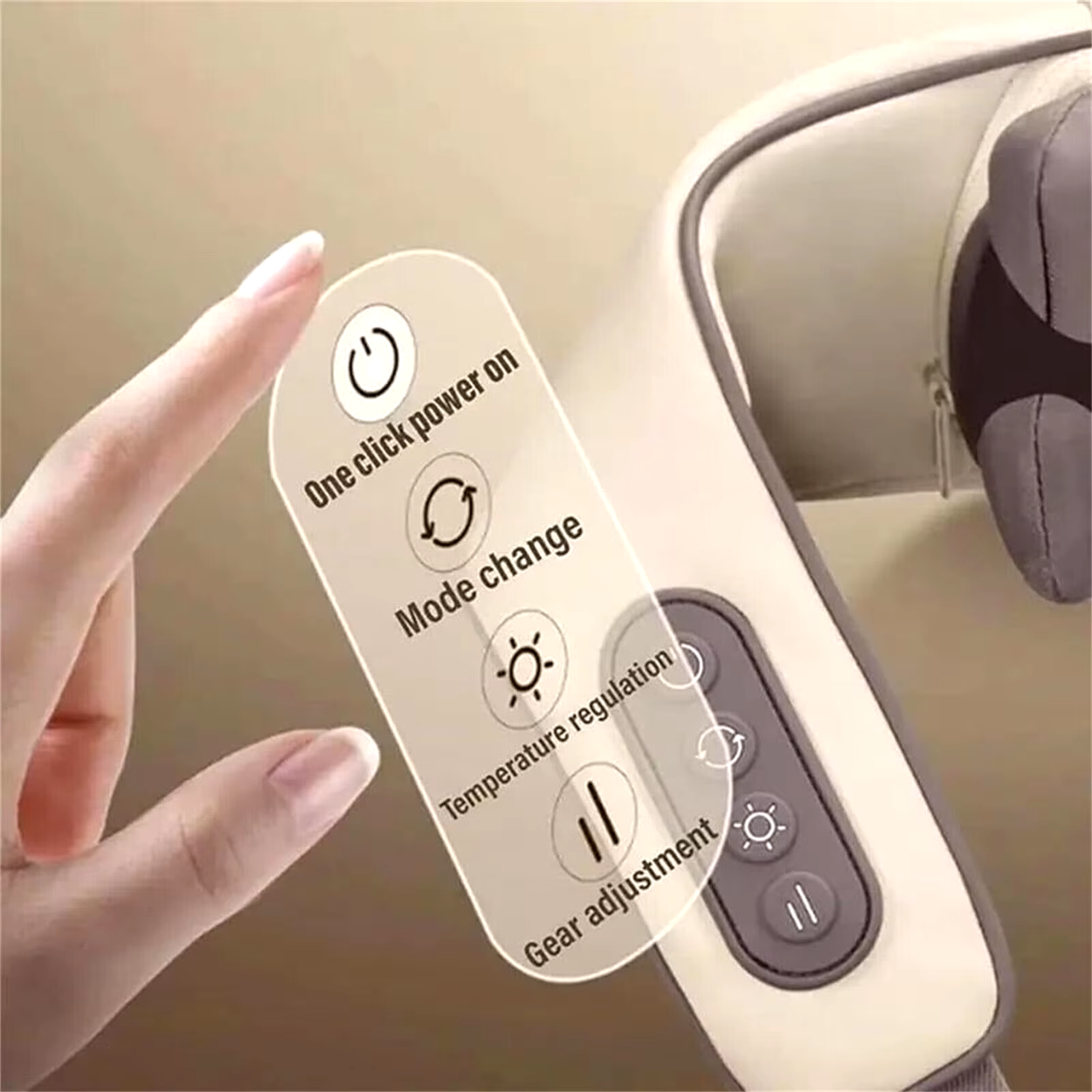 Masseur de Dos avec Chaleur et Vibration