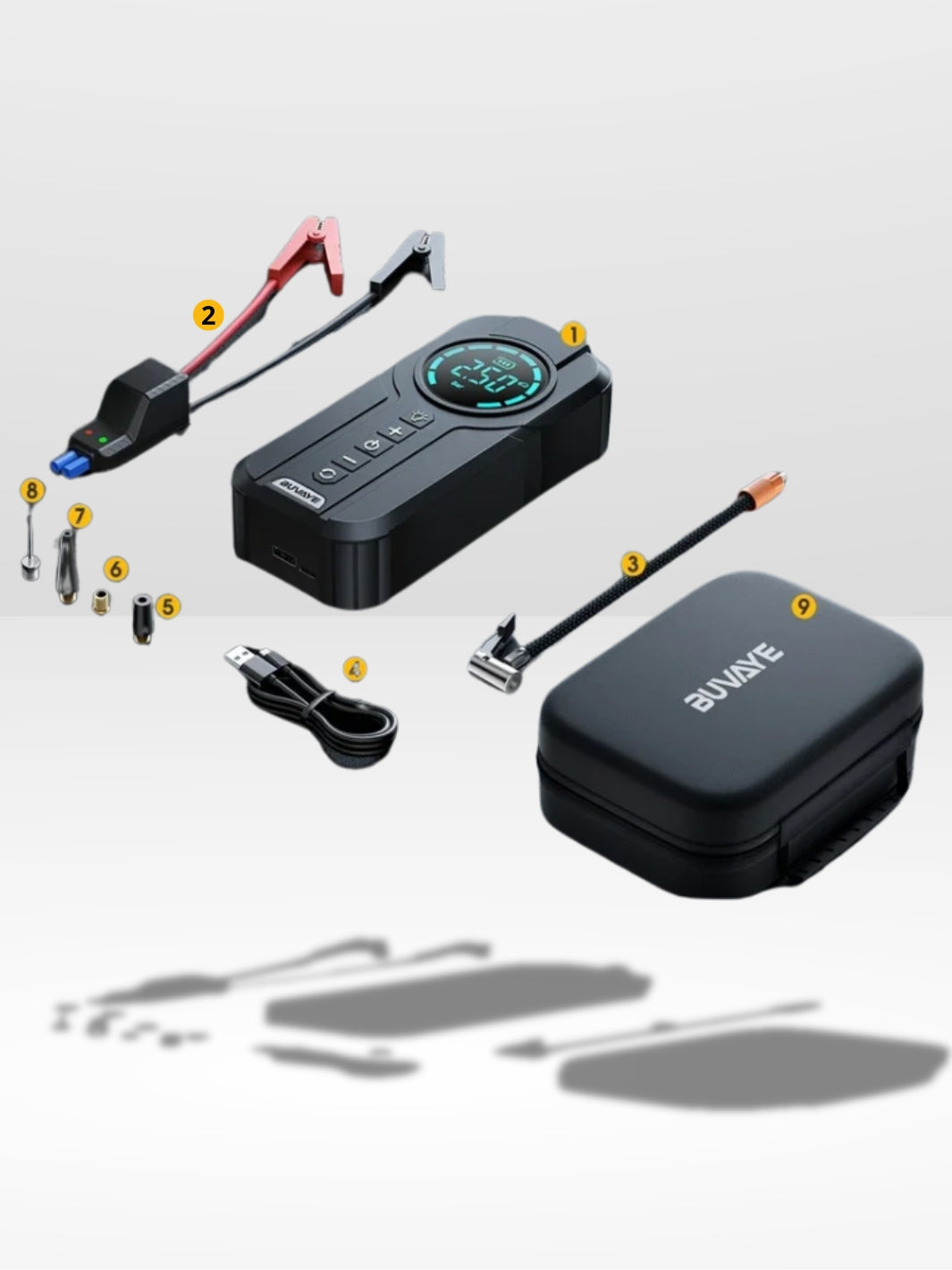 Compresseur Multi-Fonctions 4 en 1 Puissant et Pratique
