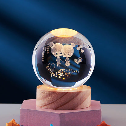 Lampe de Nuit Cristal Élégante