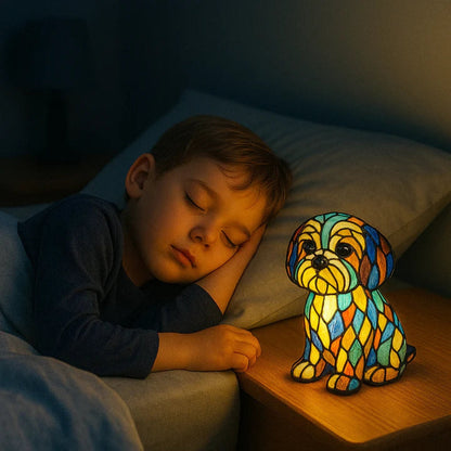 Lampe Chien Amusant LED Coloré