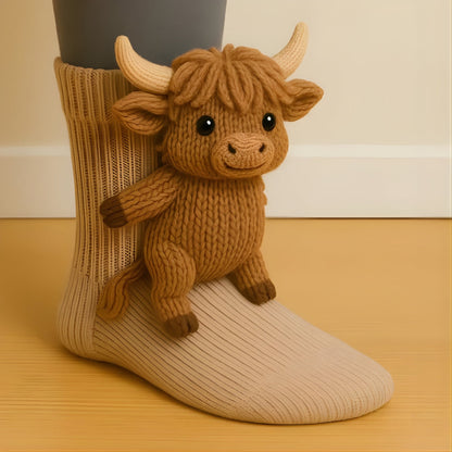 Chaussettes intérieures chaudes et douces pour homme et femme