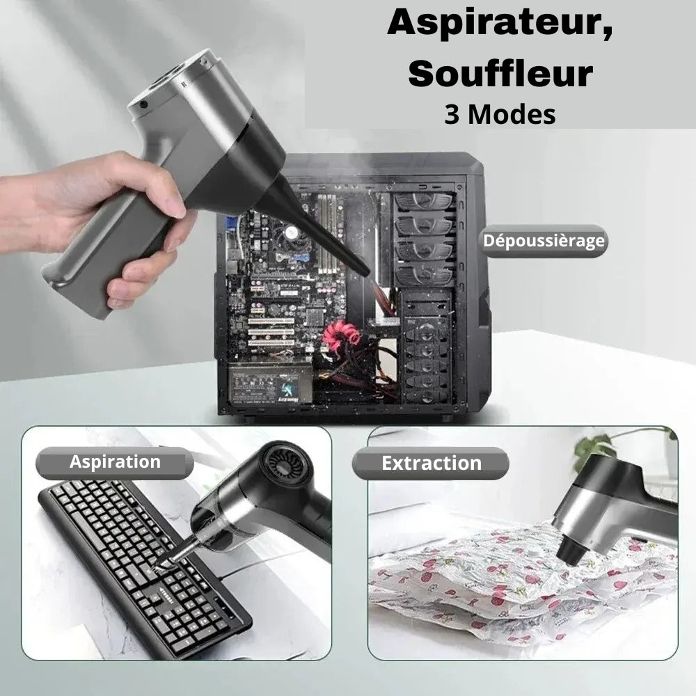 Aspirateur Auto Sans Fil Puissant et Léger
