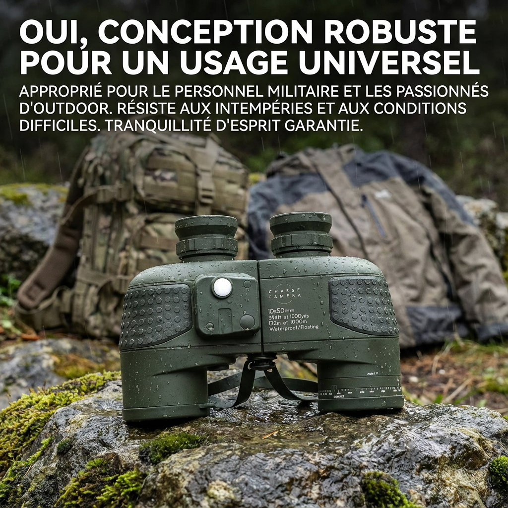 Marcherelle™ – Jumelles Militaires 10x50 À Vision Nette Et Stable