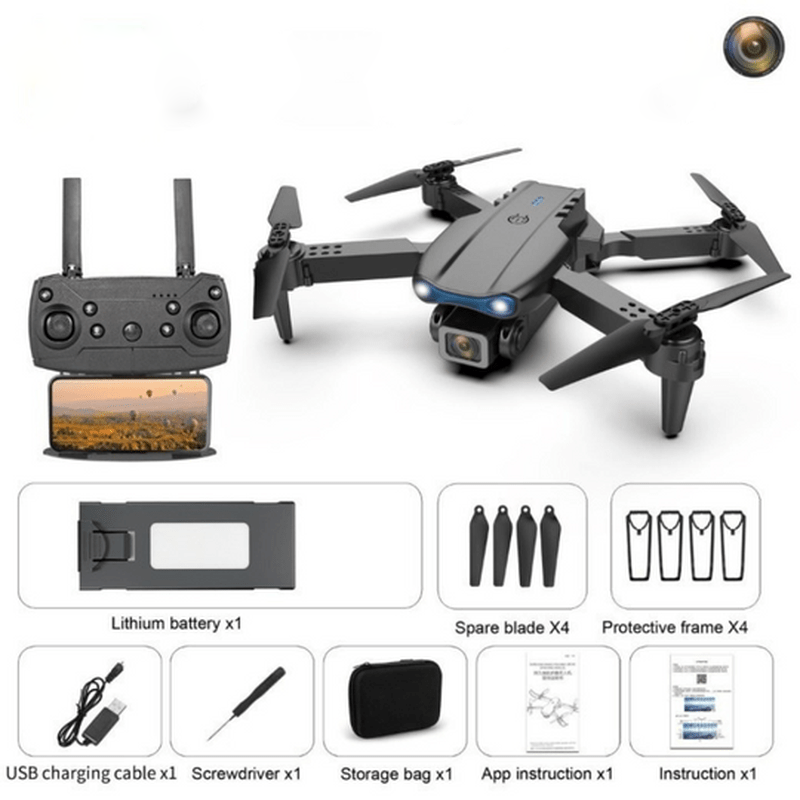 Drone 4K Haute Définition avec Batterie Longue Durée pour Photos Aériennes