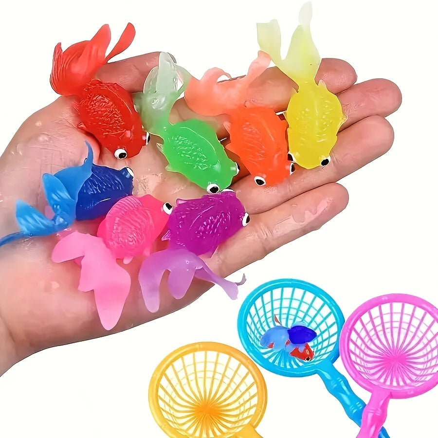 Jeu de Baignoire Poissons en Caoutchouc Flottants pour Enfant - Foivo