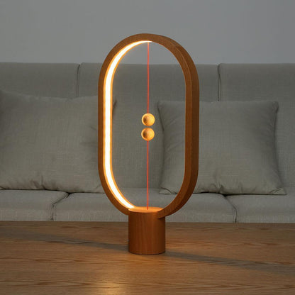 Lampe de Table en Bois Élégante avec Interrupteur Magnétique