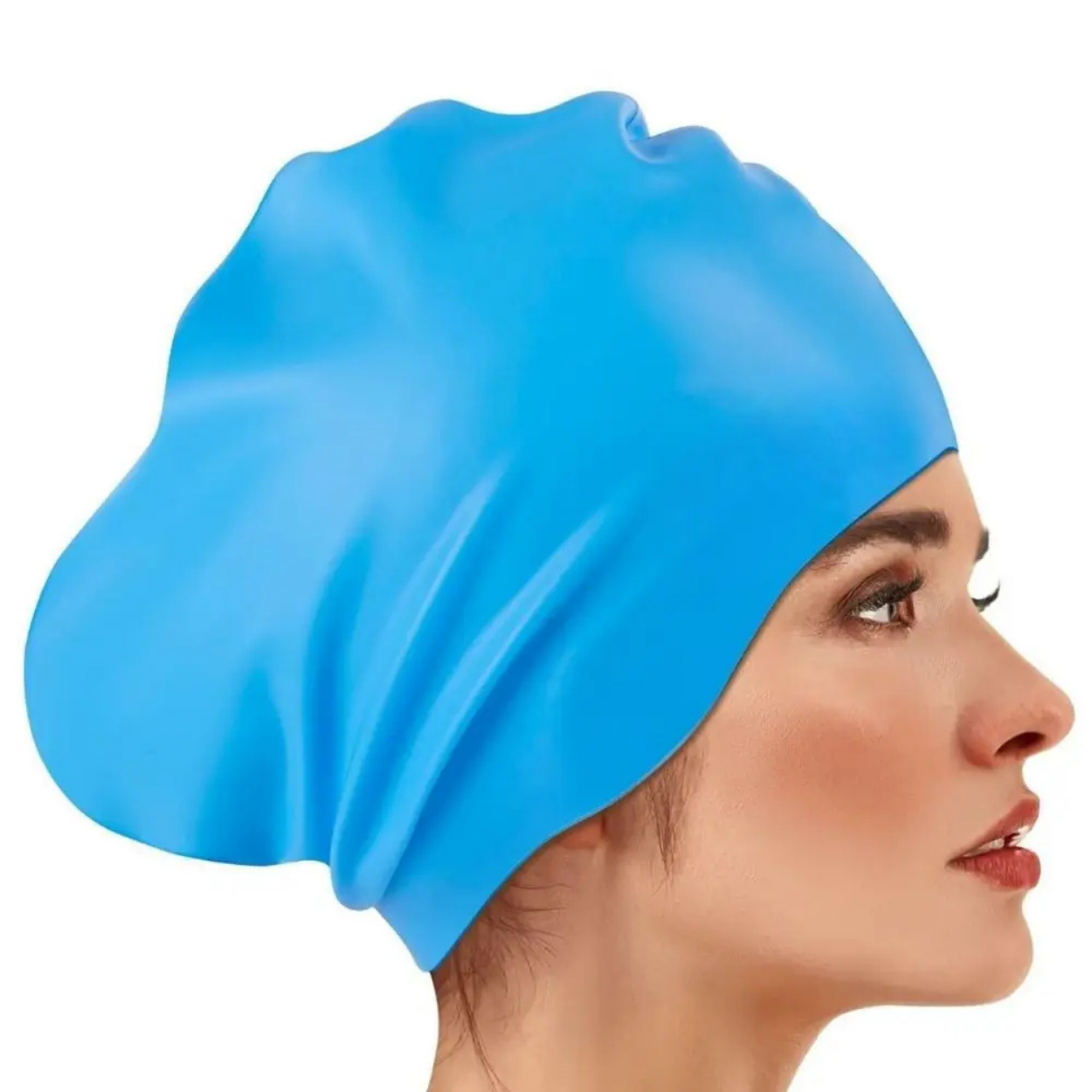 Bonnet de bain Grande Taille pour Cheveux Longs