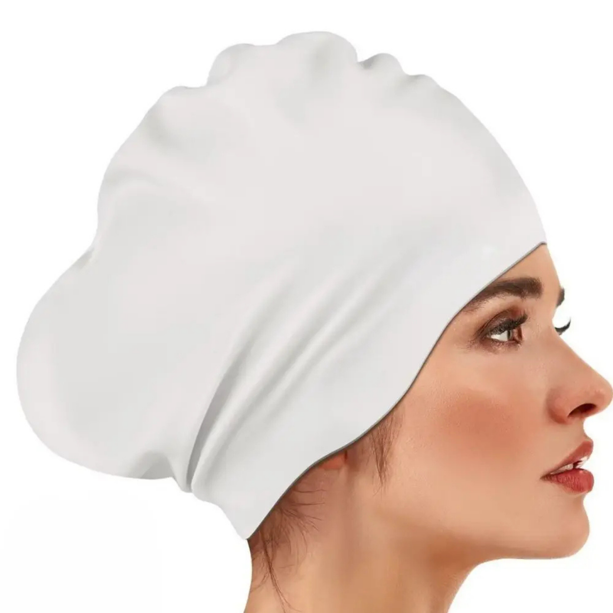 Bonnet de bain Grande Taille pour Cheveux Longs