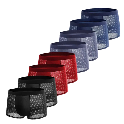 Boxers Homme Respirants et Légers en Soie Glaciée