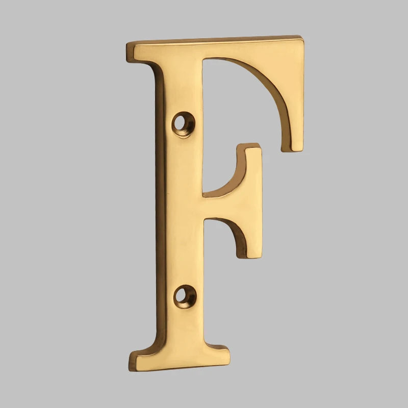 Numéros de Maison en Laiton Robuste Moderne