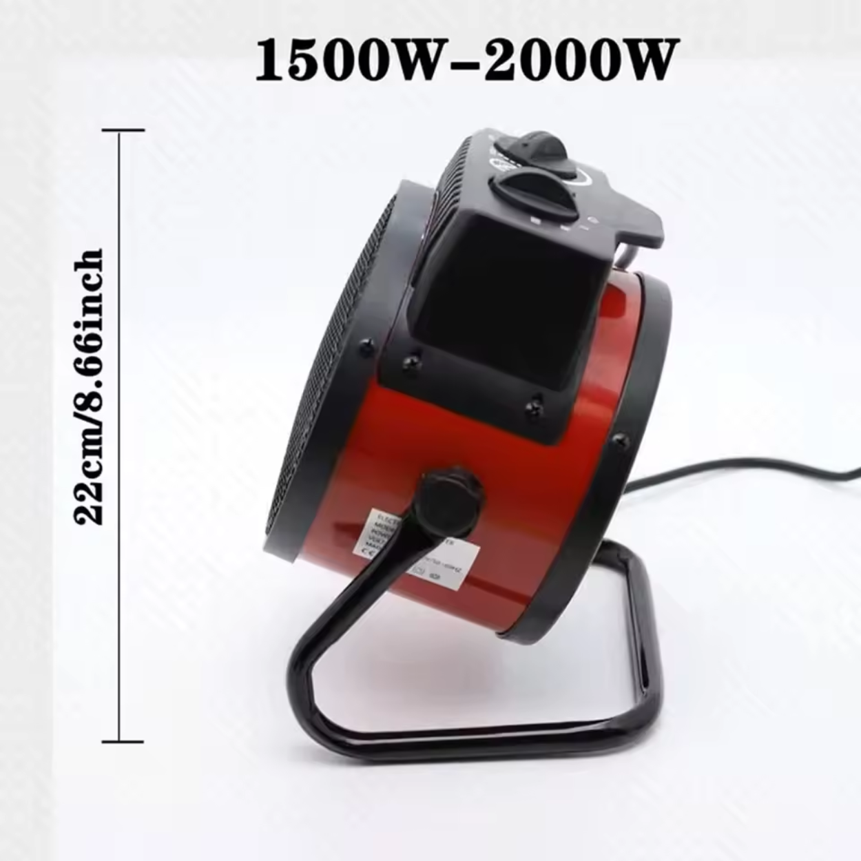Chauffage Électrique Puissant 1500W/2000W/3000W pour Extérieur