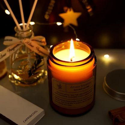 Coffret Cadeau Bougie Parfumée et Diffuseur d'Ambiance