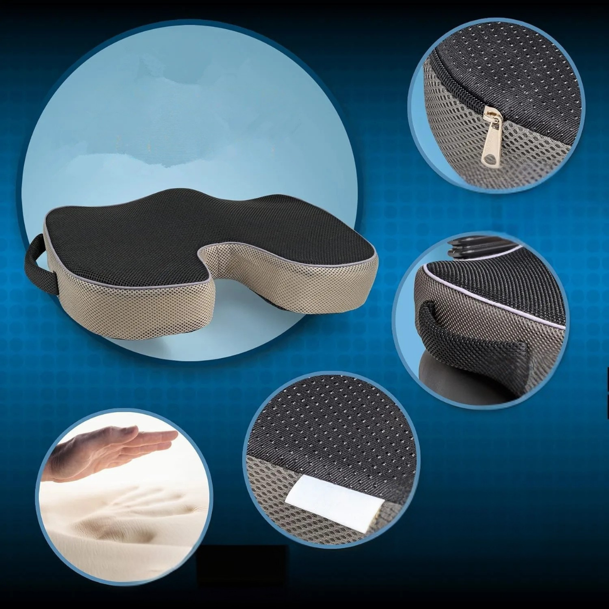 Coussin de Soutien Lombaire Orthopédique pour Soulager le Dos