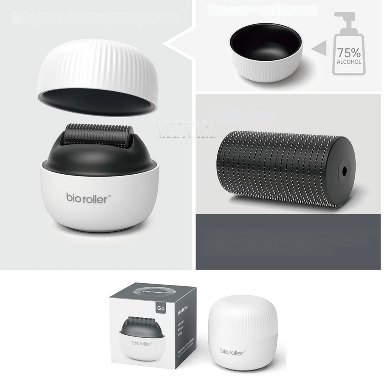 Rouleau de Micro-Needling en Titane 1200 Aiguilles Réutilisable