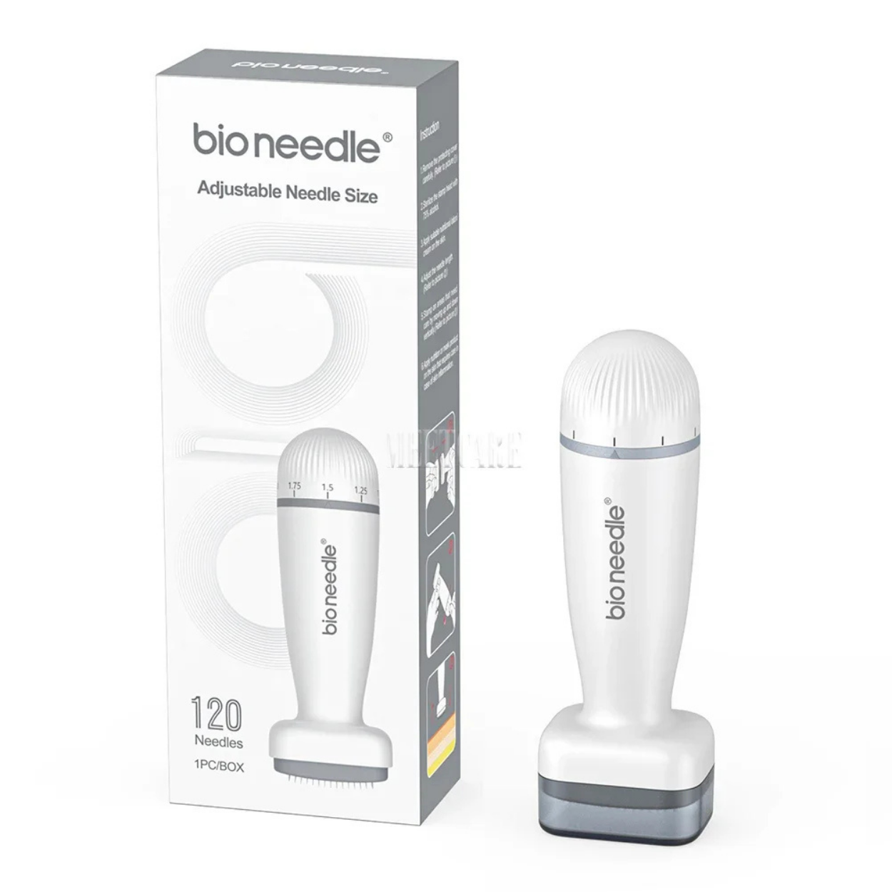 Stimulateur de Peau 120 Aiguilles pour Cuir Chevelu et Barbe