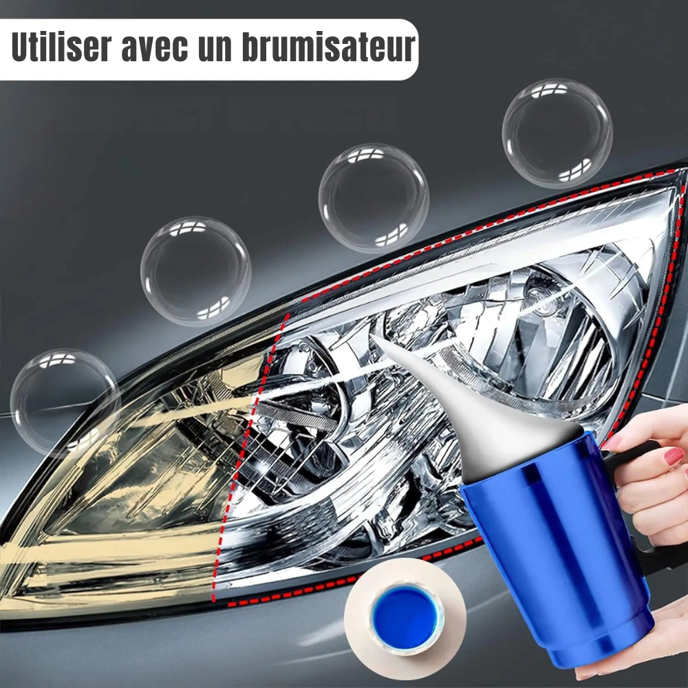 Liquide de réparation phares auto rapide et efficace