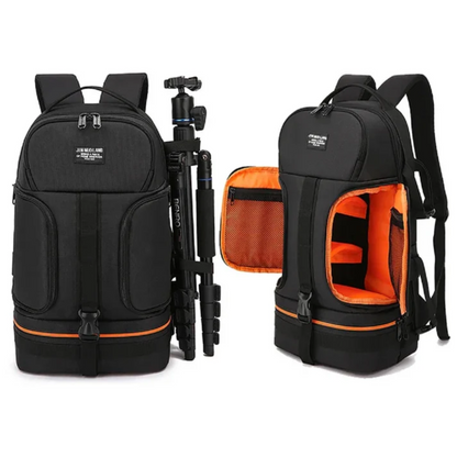 Sac à Dos Photo Professionnel avec Compartiment Appareil et Support Trépied
