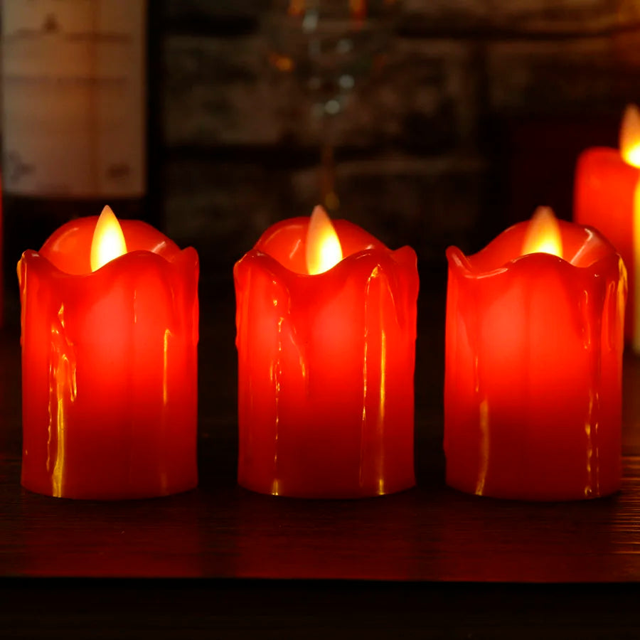 Bougies LED Sûres pour Fêtes et Soirées