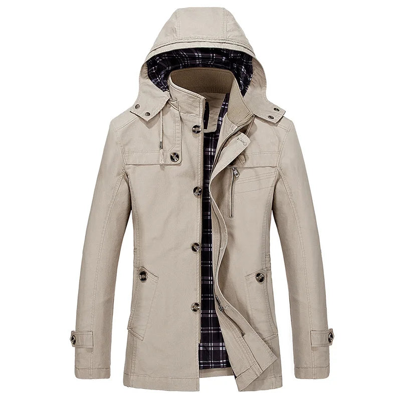 Veste Hiver Imperméable Homme Taille Slim