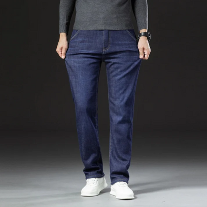 Jean Homme Hiver Doublé Polaire Chaud et Confortable