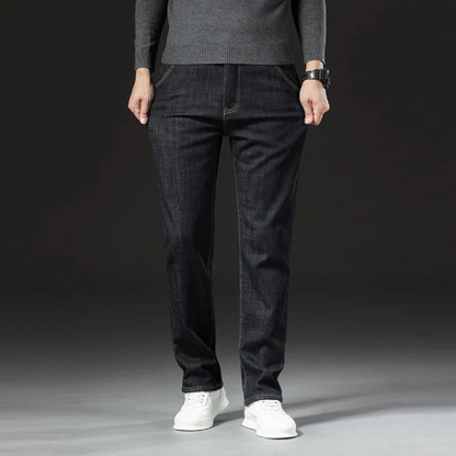 Jean Homme Hiver Doublé Polaire Chaud et Confortable
