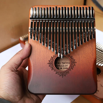 Kalimba 17 Touches en Bois avec Piano à Pouce Portatif