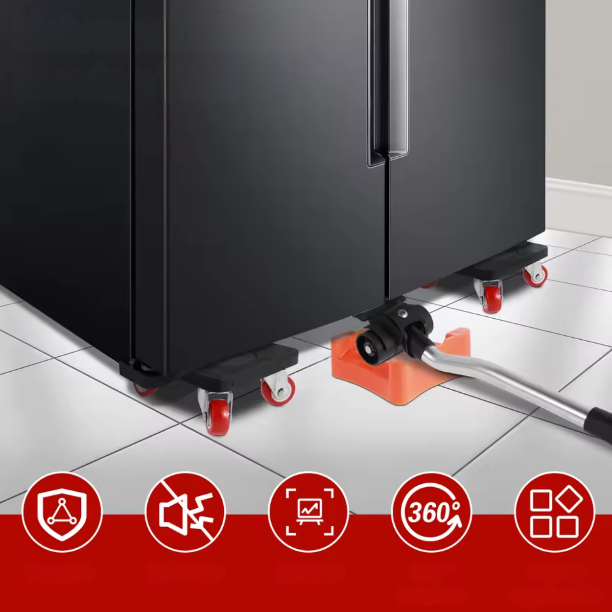 Rouleaux de Déplacement de Meubles avec Kit de Levage