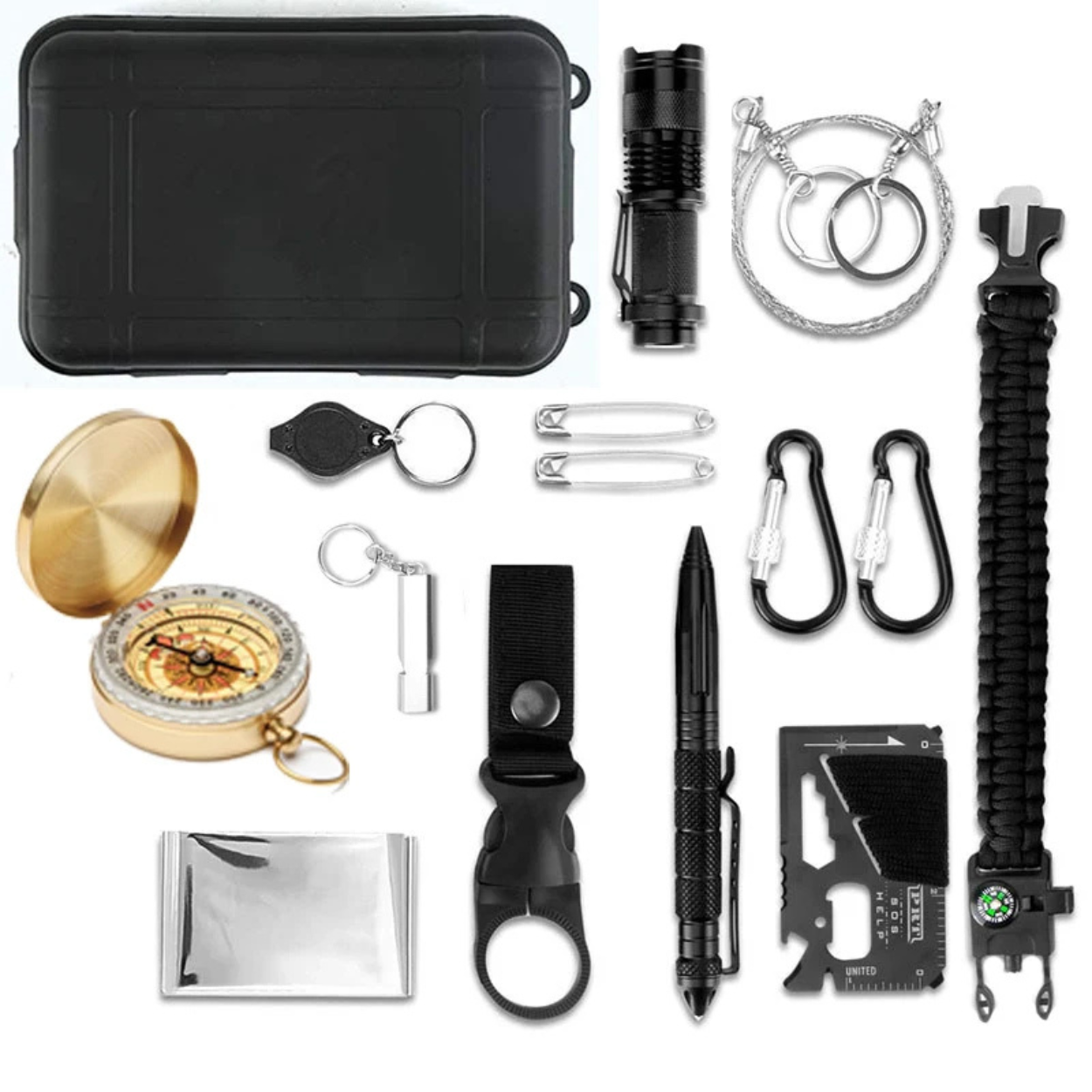 Kit de survie 12 en 1 Tout Terrain