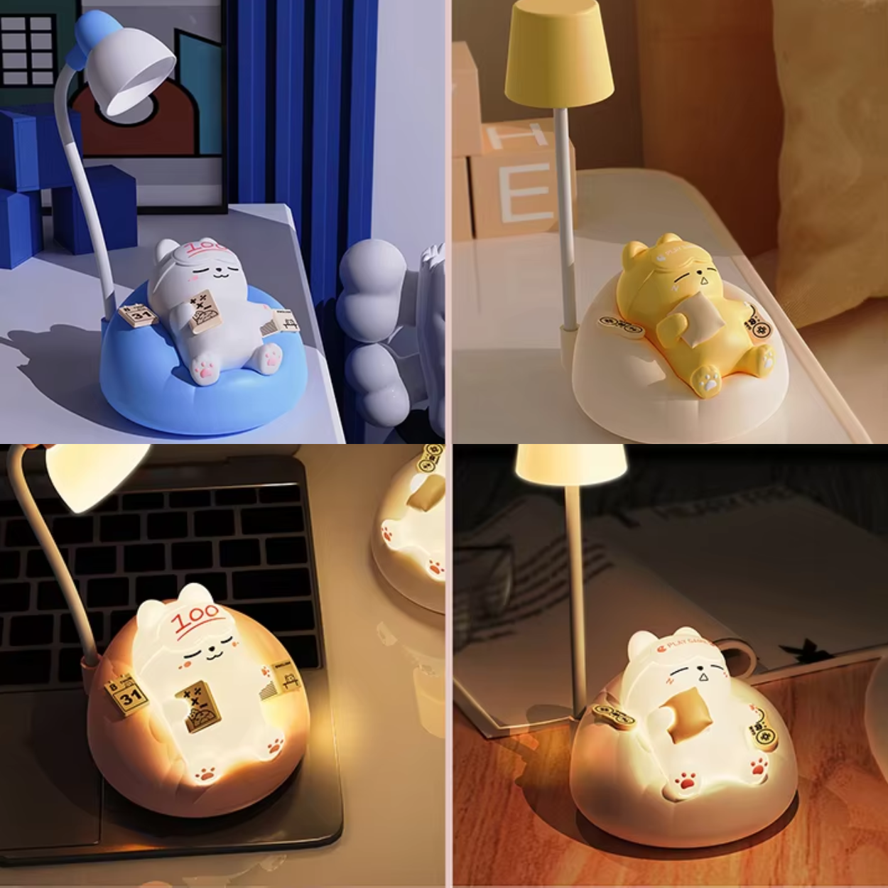 Lampe de Table Chat Mignon et Décorative