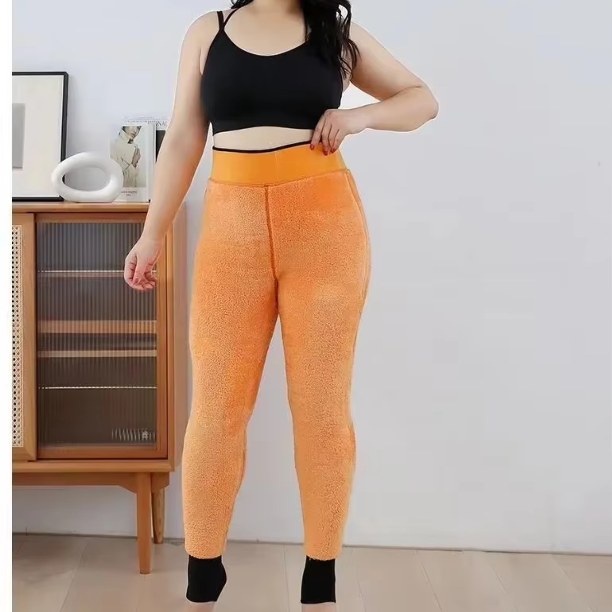 Legging Grande Taille Doux et Chaud pour Femme