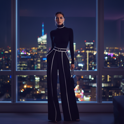 Costume Femme Deux Pièces Élégant et Chic