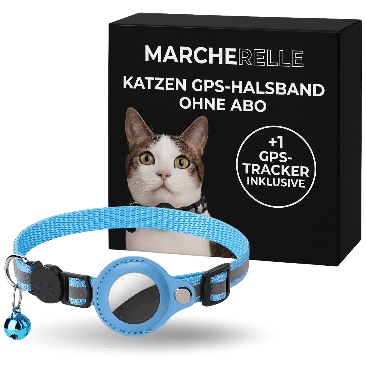 Macherelle™ – GPS Halsband Katze Kein Abonnement | Kompatibel mit iOS & Android