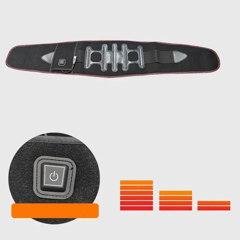 Marcherelle™ – Ceinture Chauffante Dos Ajustable avec 3 Niveaux de Chaleur