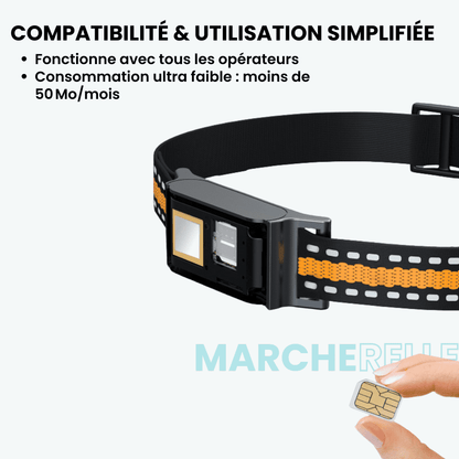 Marcherelle™ – Collier GPS Chat Sans Abonnement avec Suivi Précis, Portée Illimitée