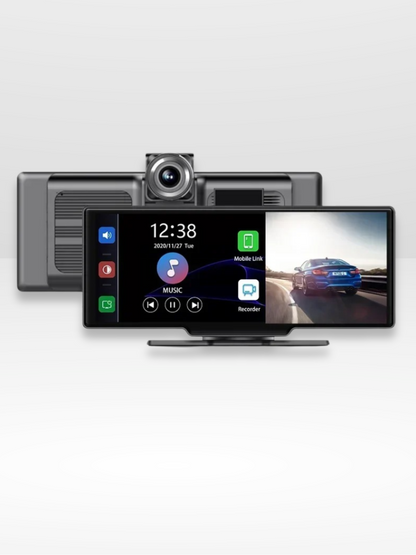 Marcherelle™ – Écran CarPlay Sans Fil avec Dashcam 4K Intégrée