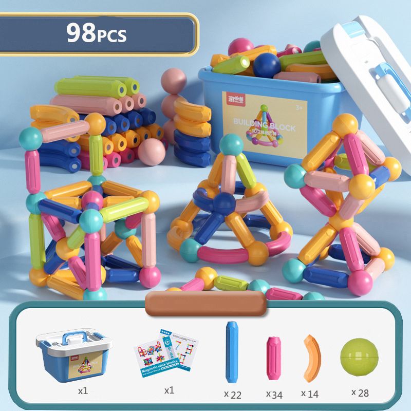 Marcherelle™ – Jeu de Construction Magnétique pour Créativité et Motricité