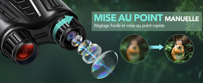 Marcherelle™ – Jumelles Vision Nocturne Infrarouge 300M avec Zoom 8X