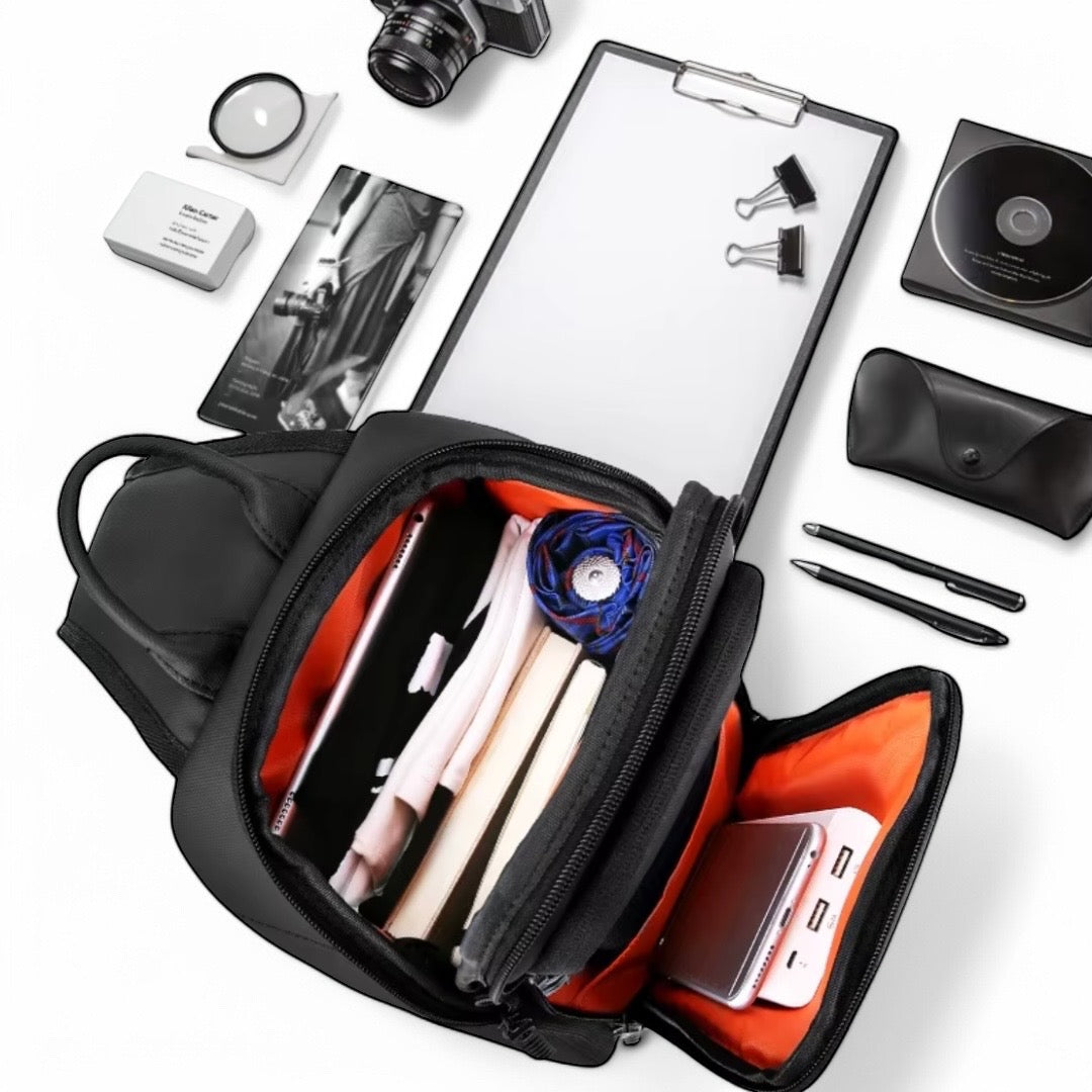 Marcherelle™ – Sac Bandoulière Antivol Imperméable avec Port USB Caché