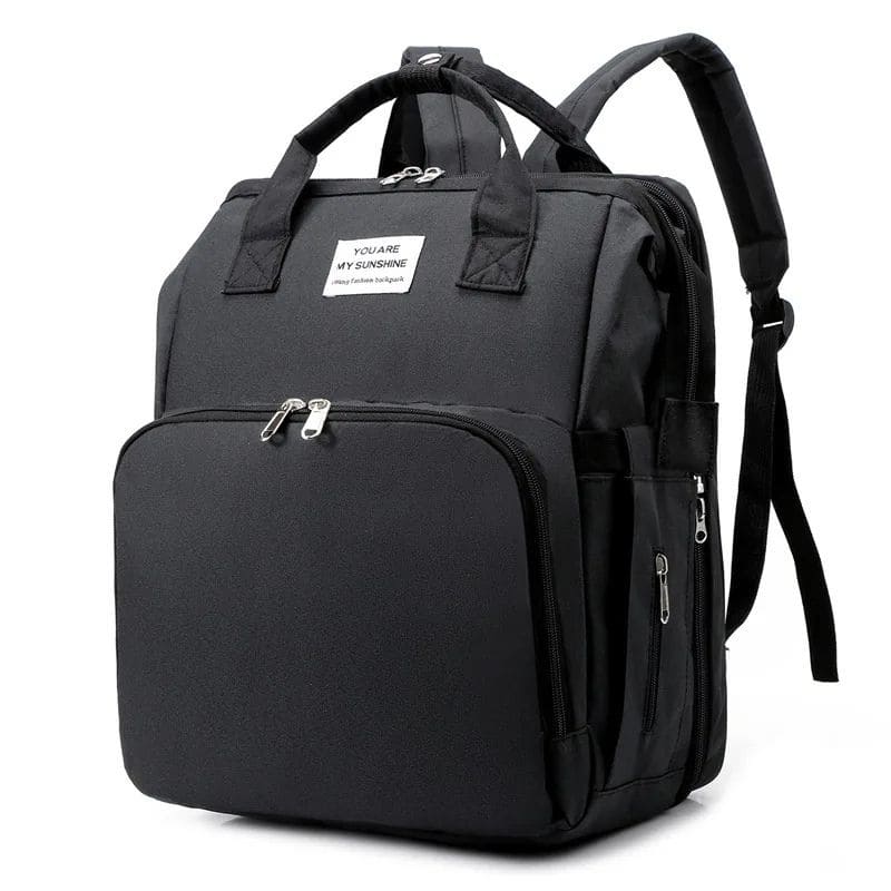 Marcherelle™ – Sac à Langer Sac à Dos 3-en-1 avec Lit Bébé & Grande Capacité