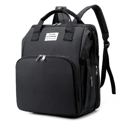 Marcherelle™ – Sac à Langer Sac à Dos 3-en-1 avec Lit Bébé & Grande Capacité