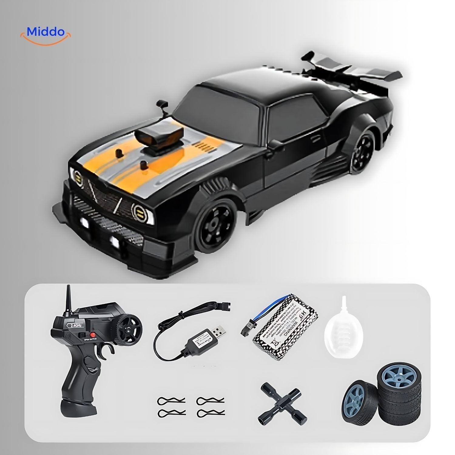 Marcherelle™ – Voiture RC 4WD Rapide à Recharge Express et Précise