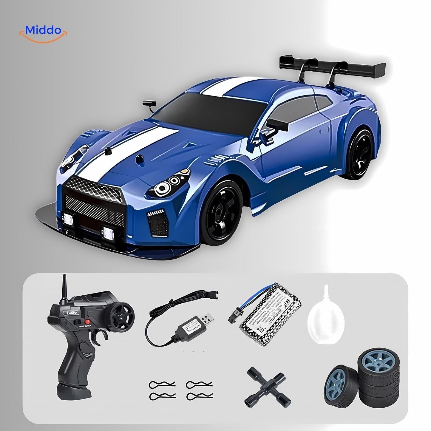 Marcherelle™ – Voiture RC 4WD Rapide à Recharge Express et Précise