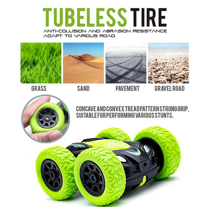 Marcherelle™ – Voiture Tout Terrain Télécommandée avec Rotation 360° et Lumières LED