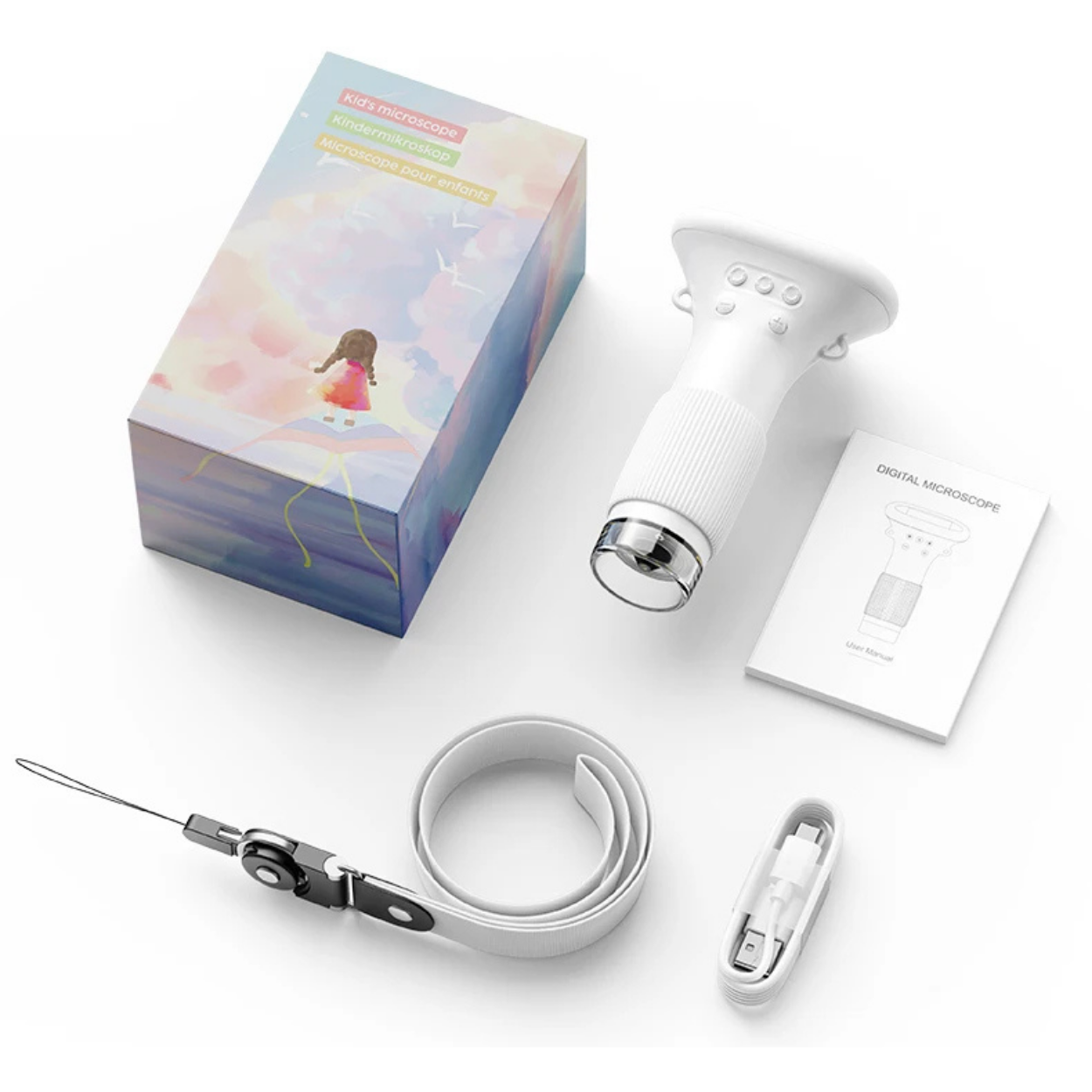 Microscope pour Enfants avec Écran Numérique Coloré