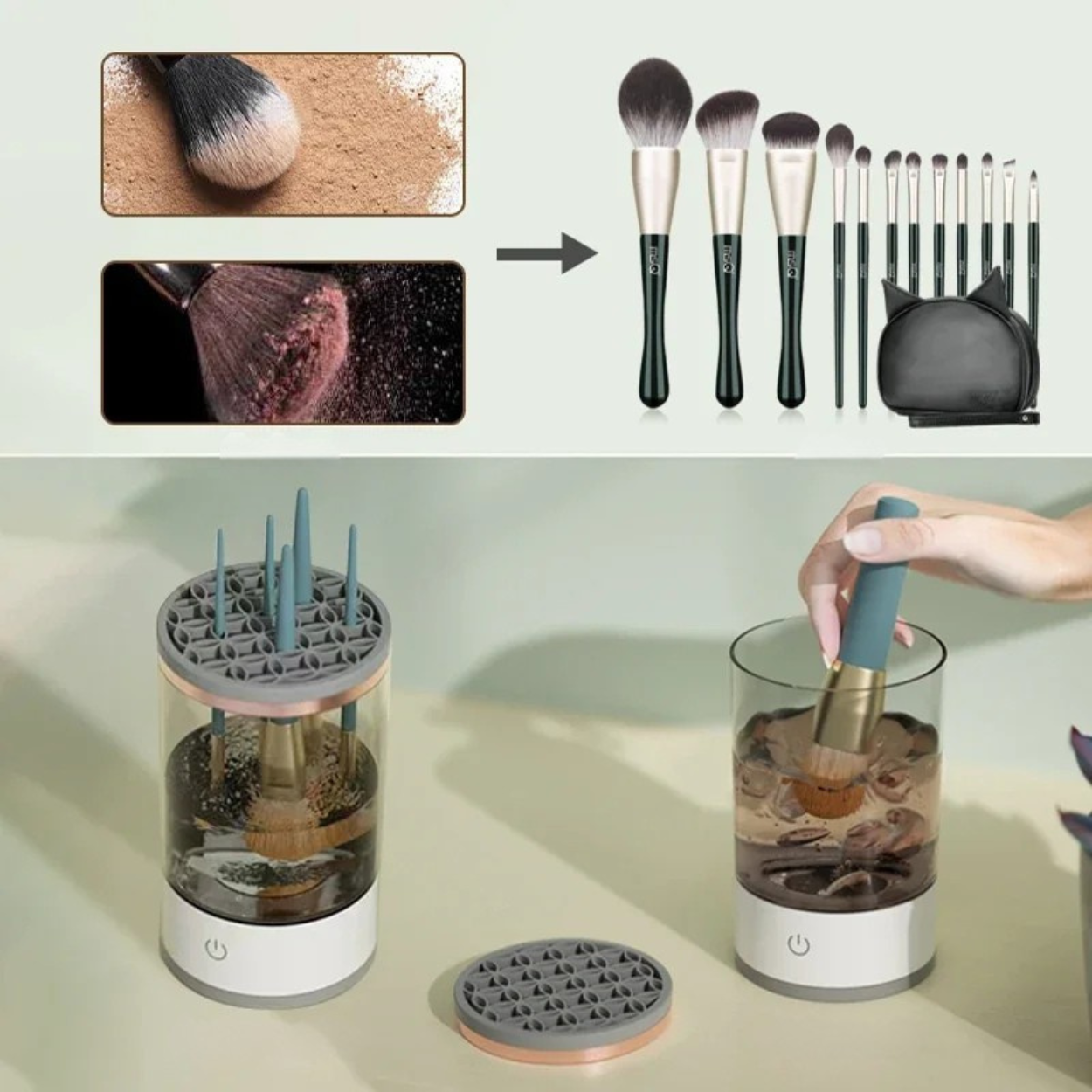 Nettoyeur Ultrason pour Pinceaux de Maquillage