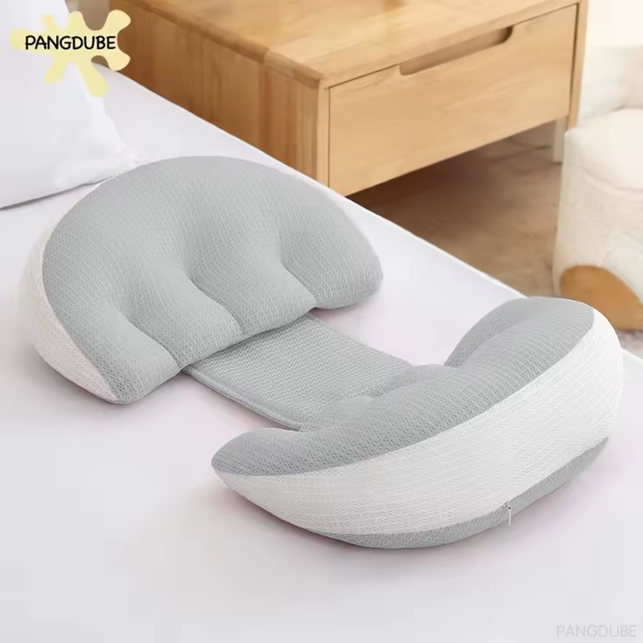 Oreiller de Grossesse Ergonomique pour Sommeil Confortable