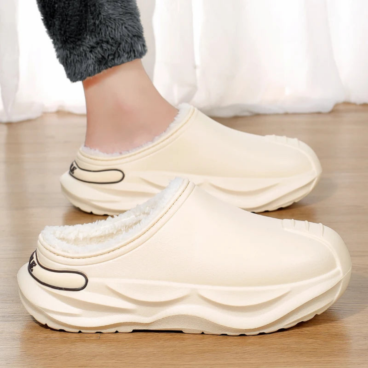 Pantoufles Sabots Hiver Doublés et Confortables