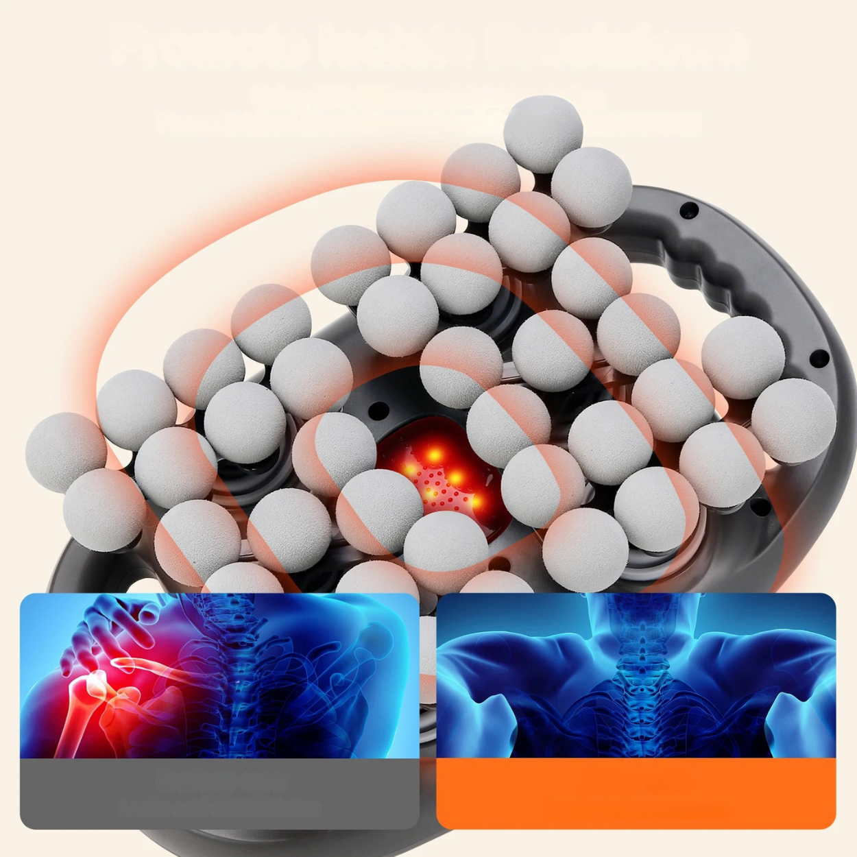 Pistolet de massage musculaire professionnel 6 têtes réglables puissant