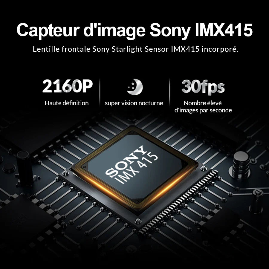 Rétroviseur Caméra 4K Intégrant GPS et Enregistrement